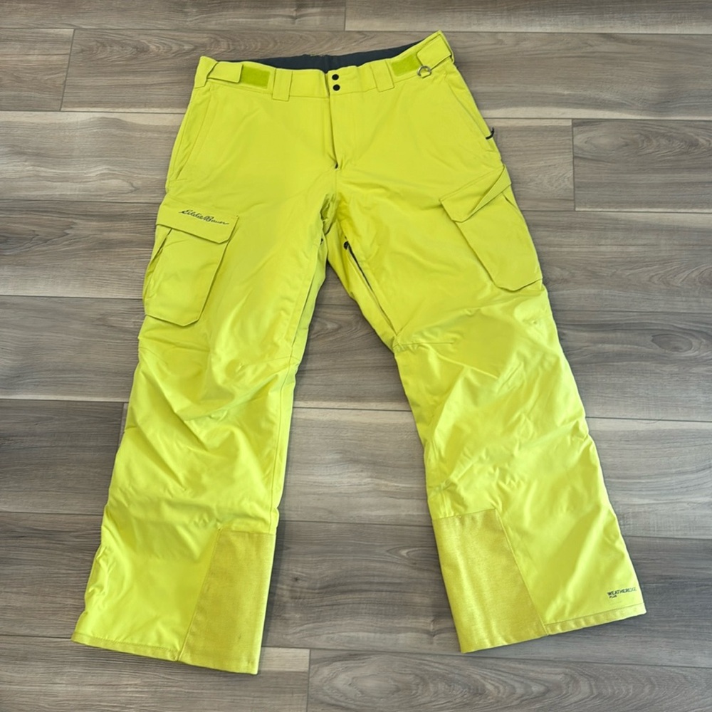 Men’s Eddie Bauer Snow Pants - L - Yellow